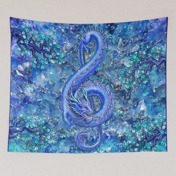 Item preview, Treble Clef - Music Dragon - Sapphire designed and sold by Abysm Internal.