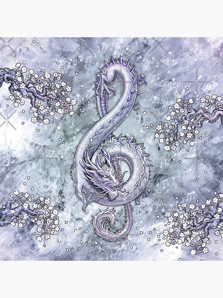 Treble Clef - Music Dragon - Diamond Art Board Print for Sale by  AbysmInternal