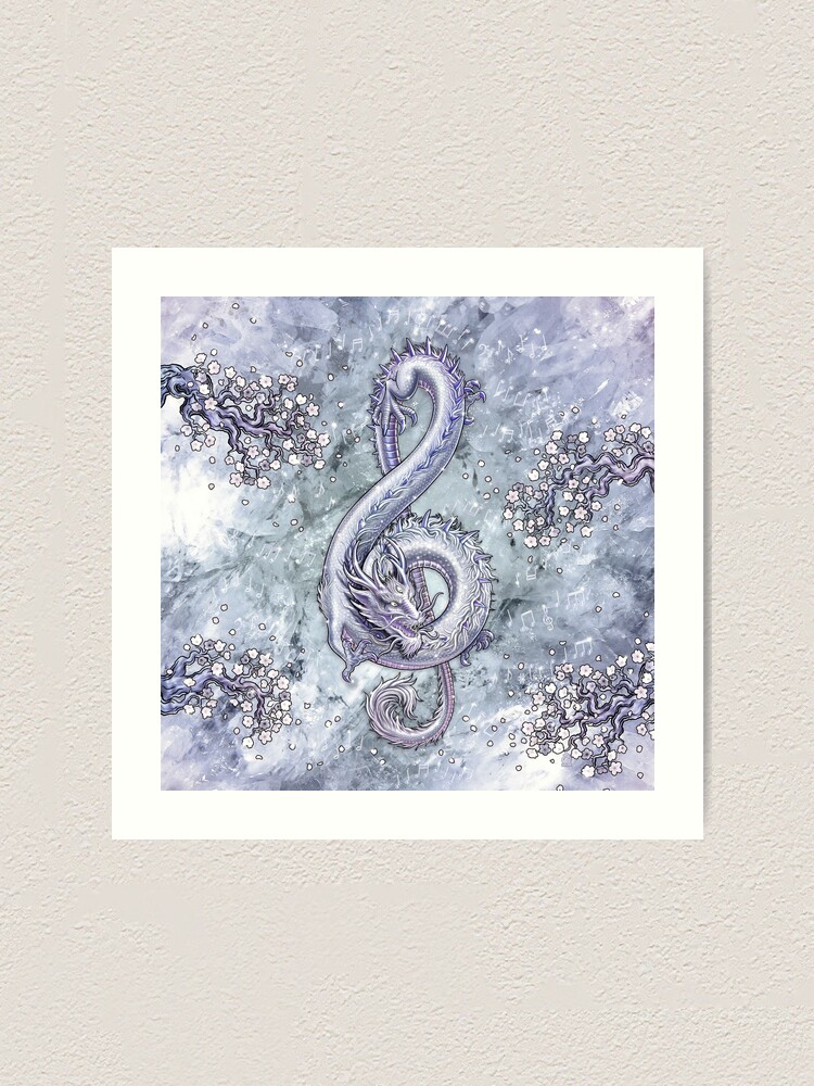 Treble Clef - Music Dragon - Diamond Art Board Print for Sale by  AbysmInternal