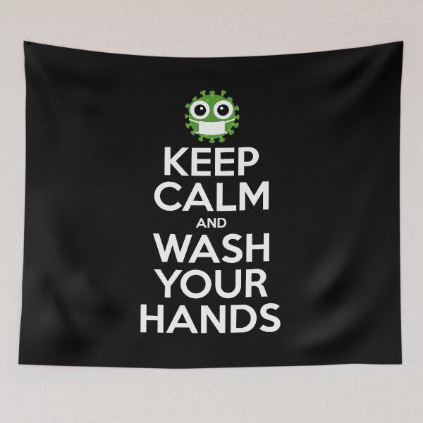 Item preview, Keep Calm And Wash Your Hands  designed and sold by LazyGreyBear.