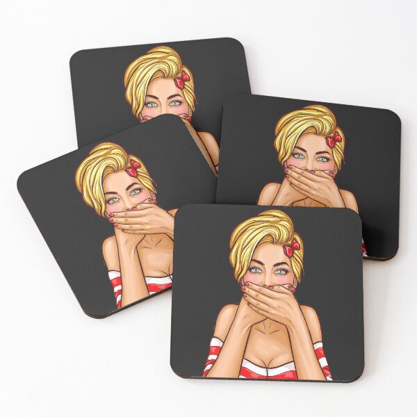 Item preview, Pop Art Speak no Evil design drawing gift idea for women designed and sold by BRtisticDesigns.