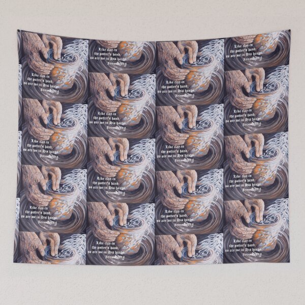 Item preview, In the Potter's Hands with Scripture designed and sold by EloiseArt.