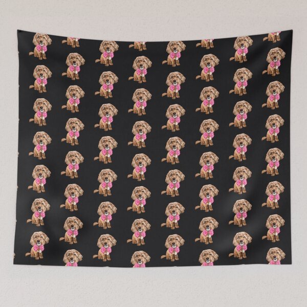 Item preview, Cavapoo | Cavoodle | Pink Bow designed and sold by ligesgood.