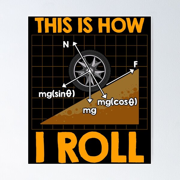 This Is How I Roll Physics Pun Funny Science Poster