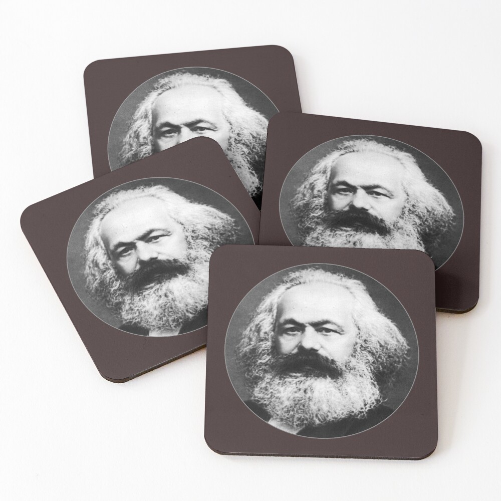 Karl Marx Coasters (Set of 4)