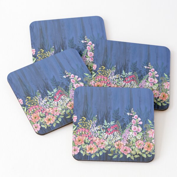 Item preview, Le sacre du printemps - a spring-like floral border designed and sold by Rebecca Reck Art.