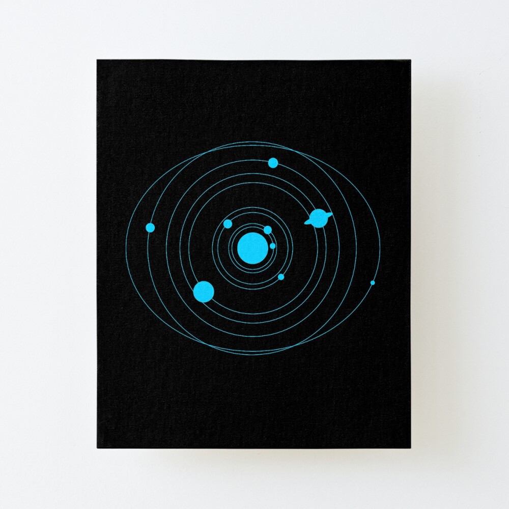 Minimalist Orbit Square Poster Print