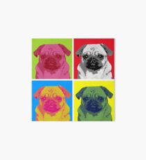 Pop Art Pug Art Board