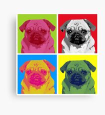 Pop Art Pug Canvas Print