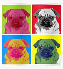Pop Art Pug Poster