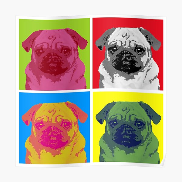 Pop Art Pug Poster