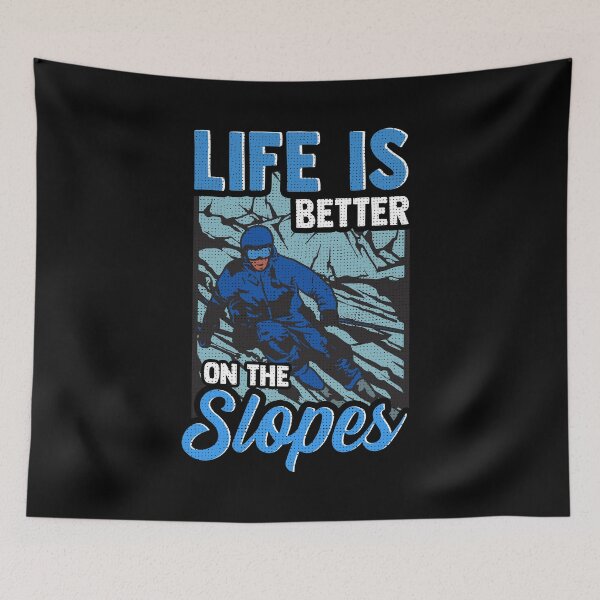 Item preview, Cute Life Is Better On The Slopes Skiing Pun designed and sold by perfectpresents.