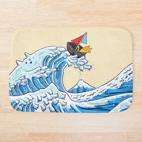 Item preview, Hokusai Great Cat Wave designed and sold by Elvedee.