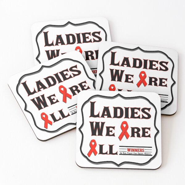 Ladies We Are All Winners Coasters (Set of 4)