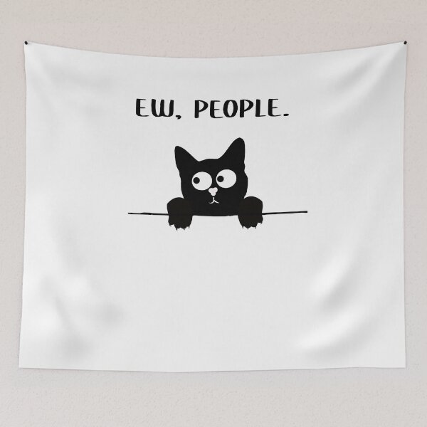 Item preview, Ew People Cat I Hate People Funny designed and sold by EllenTune.
