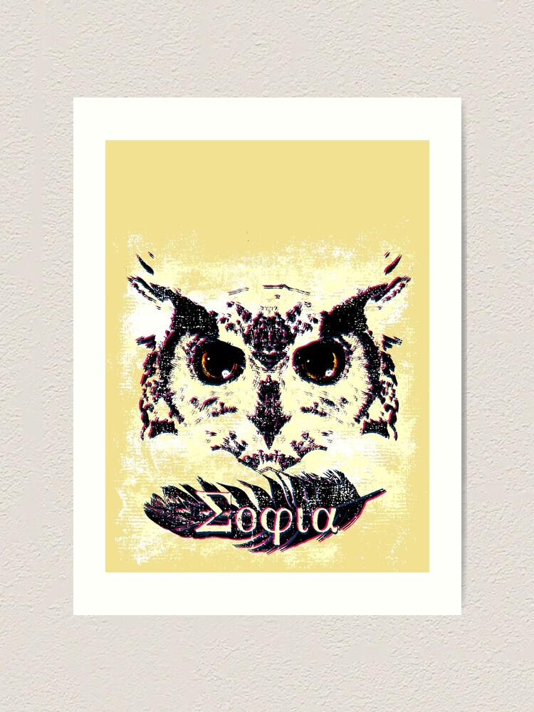 Athena S Owl I Art Print By Mellamomateo Redbubble