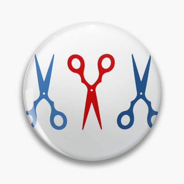 Item preview, Barber shop scissors - red and blue designed and sold by XOOXOO.