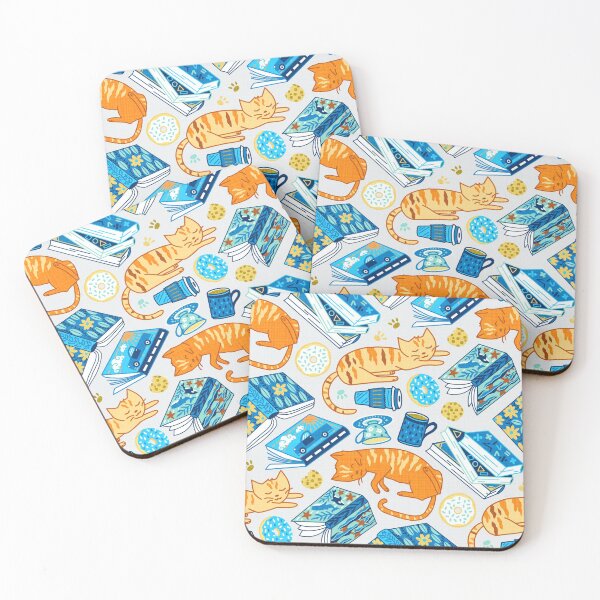 Item preview, Tea Party Cat-Book Vibes!  designed and sold by TigaTiga.