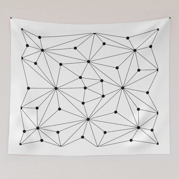 Item preview, Abstract geometric pattern - black and white. designed and sold by K.S ART.