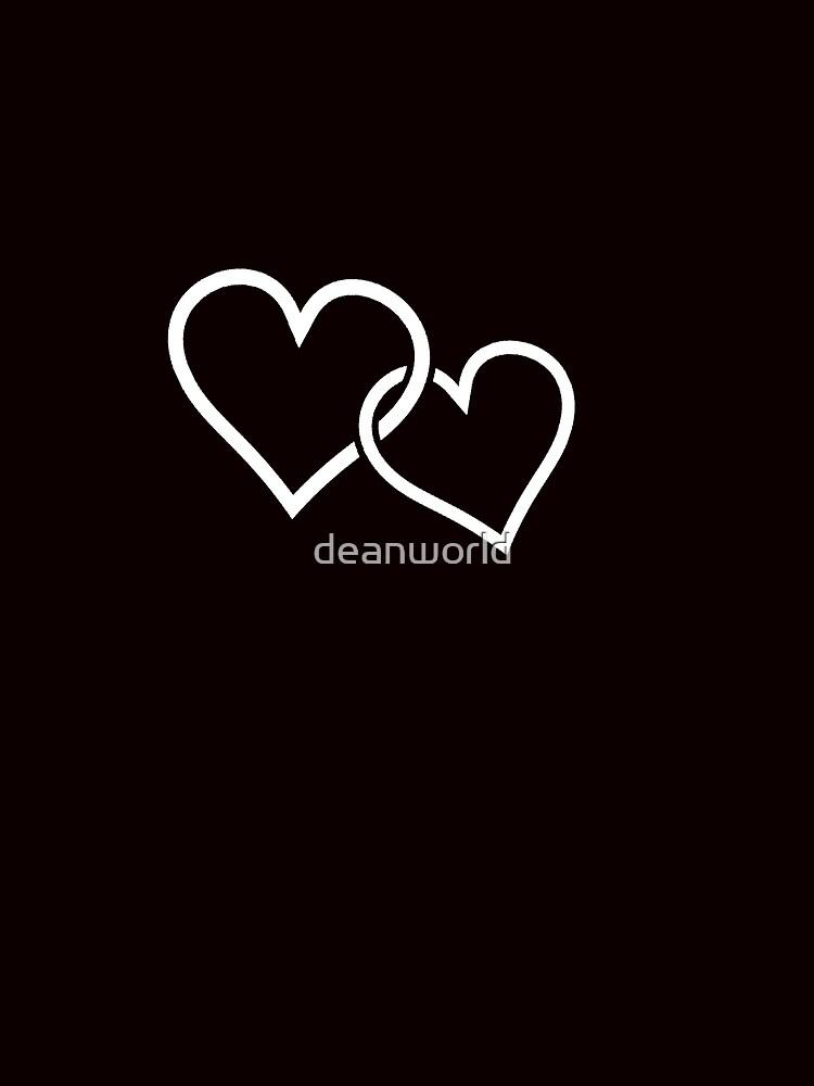 Zwei Kleine Ineinander Verschlungene Herzsymbole Herz Logo Grusskarte Von Deanworld Redbubble