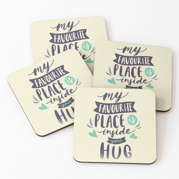 Item preview, My favourite place is inside your hug typography designed and sold by RitzuPaul.