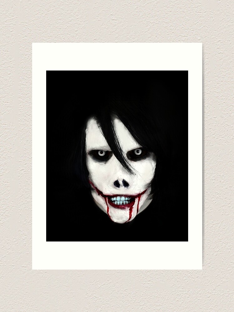 Geh Zum Schlafen Jeff The Killer Kunstdruck Von Baptismonfire Redbubble