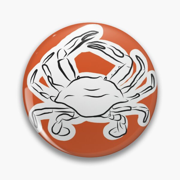 Item preview, Crab sea minimalist orange draw  designed and sold by Tropical Blood.