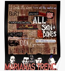 Marianas Trench Skin and Bones Poster