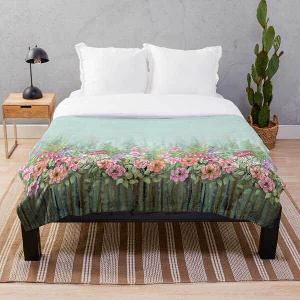 Item preview, Le sacre du printemps - a spring-like floral border designed and sold by Rebecca Reck Art.