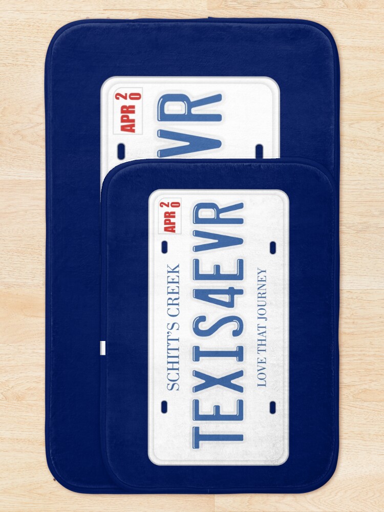 Alternate view of Ted and Alexis License Plate Bath Mat