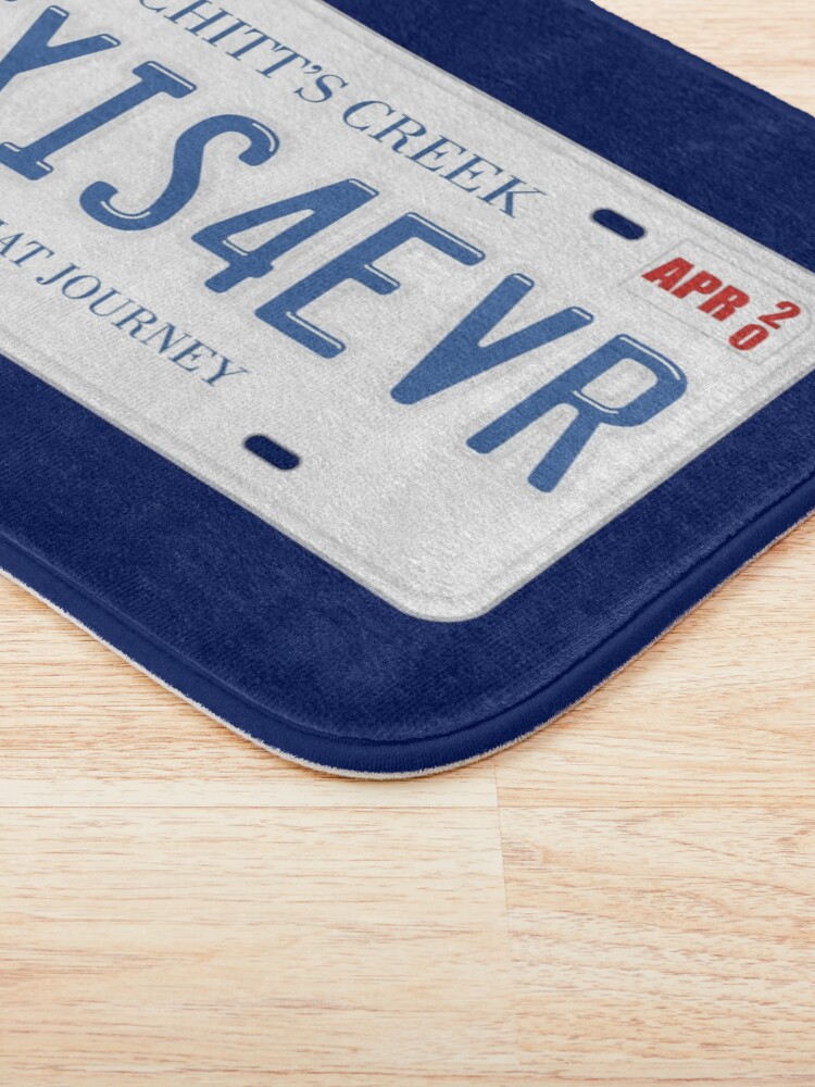 Alternate view of Ted and Alexis License Plate Bath Mat