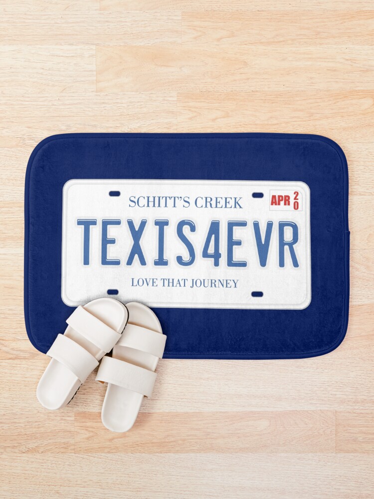 Alternate view of Ted and Alexis License Plate Bath Mat