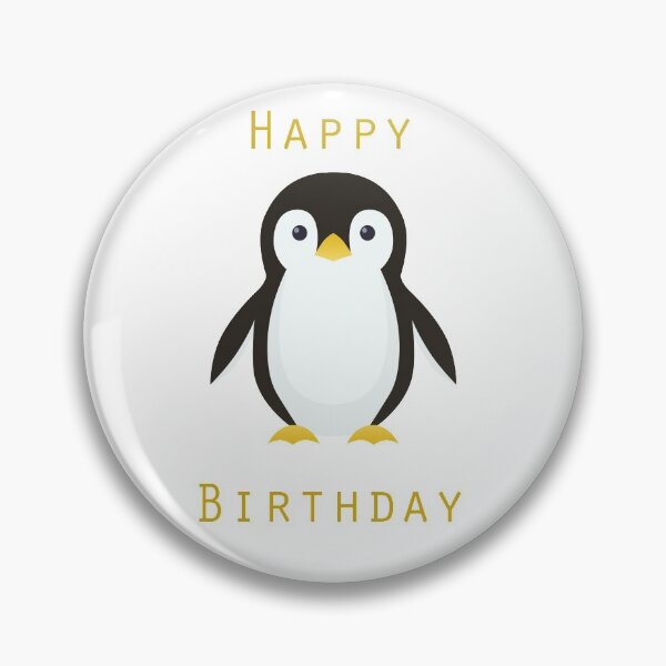 Item preview, Happy Birthday Penguin designed and sold by debbiedoodarday.