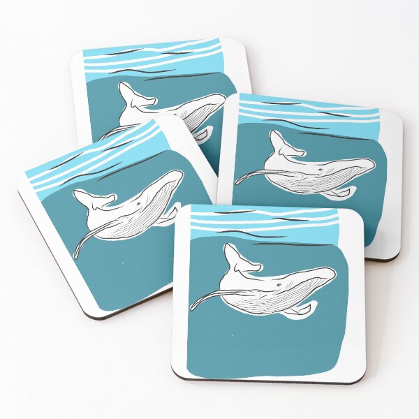 Item preview, Whale open sea minimalist design  designed and sold by Tropical Blood.