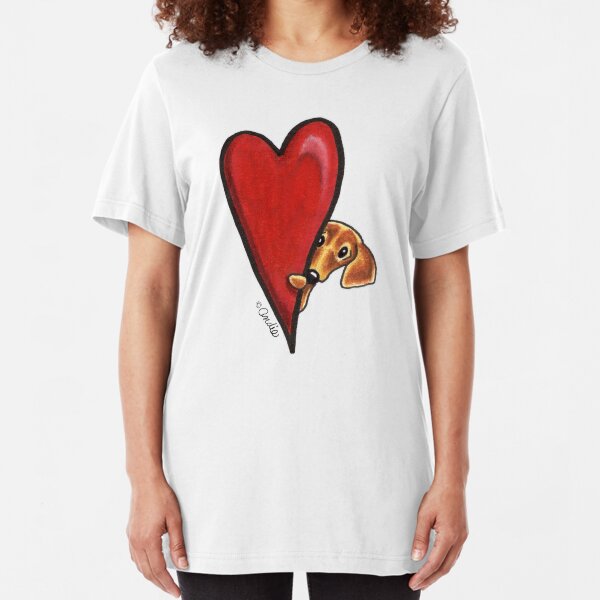Love Dachshunds Slim Fit T-Shirt