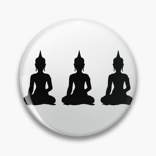 Item preview, Simple Black & White Buddhas designed and sold by XOOXOO.