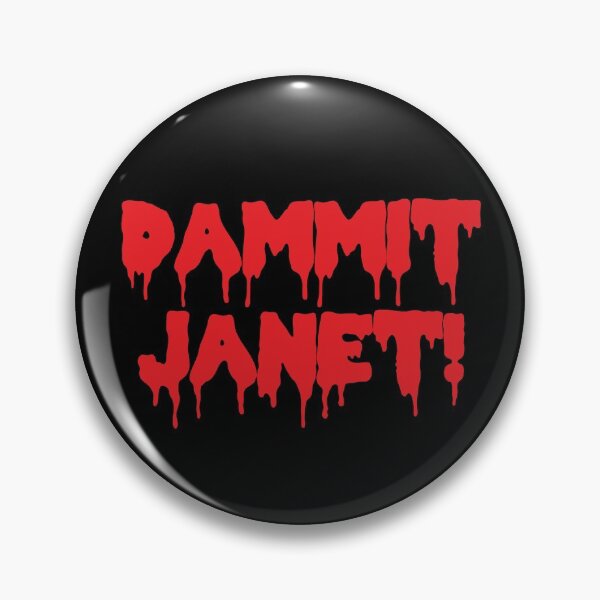 Item preview, Dammit Janet Horror Film Dripping Blood designed and sold by CreativeTwins.
