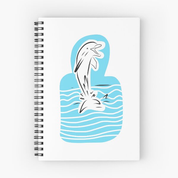 Item preview, Dauphin jumping minimalist design  designed and sold by Tropical Blood.