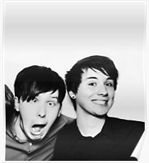 Black and White// Dan And Phil!!! Poster