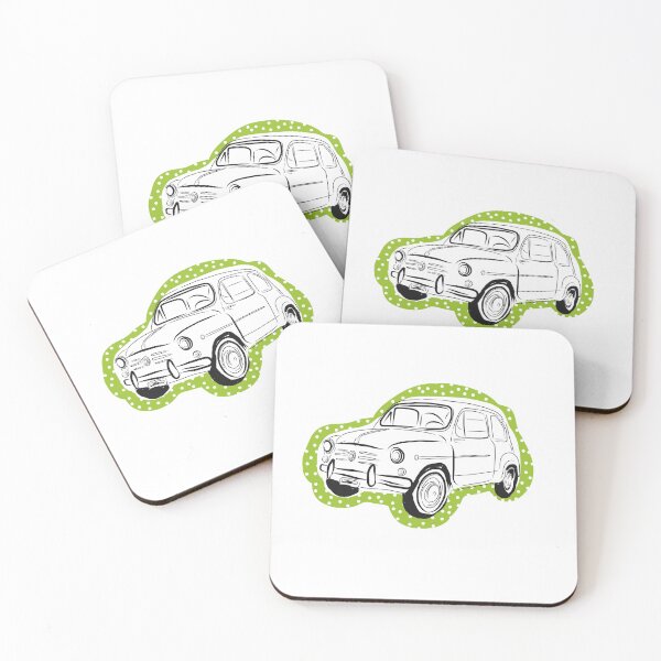 Item preview, Seat 600 car  Spanish car retro cars  designed and sold by Tropical Blood.