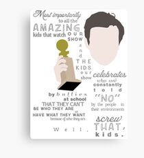 Screw that, kids. Metal Print