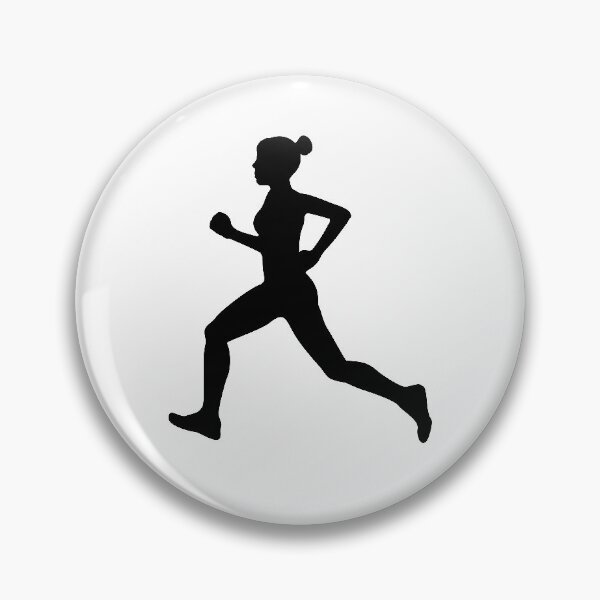 Item preview, Running Girl B&W Pattern designed and sold by XOOXOO.