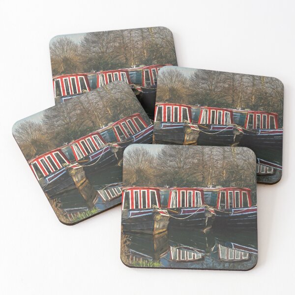 Item preview, Narrowboats For Hire At Aldermaston Wharf designed and sold by IanWL.