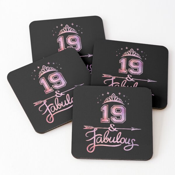 Item preview, Women 19 Years Old And Fabulous Happy 19th Birthday design designed and sold by Grabitees.