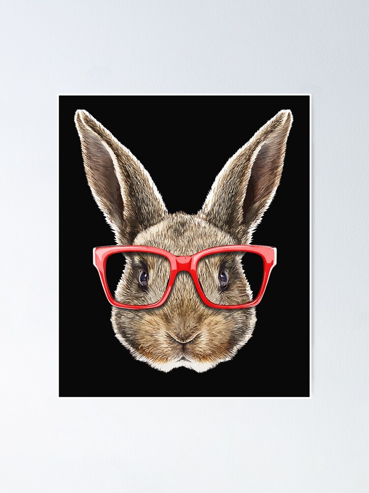 Easter Bunny Costume Face Easter Day Rabbit Ear Gift Girls Poster By Kiki Earl Redbubble