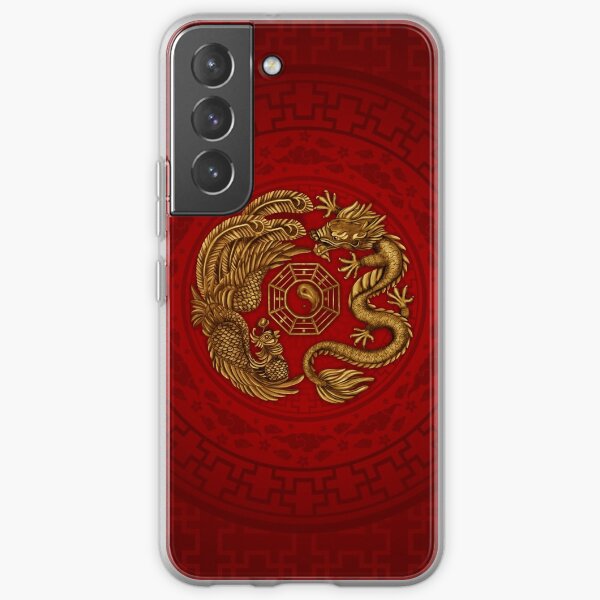 Phoenix and Dragon with bagua #4 Samsung Galaxy Soft Case