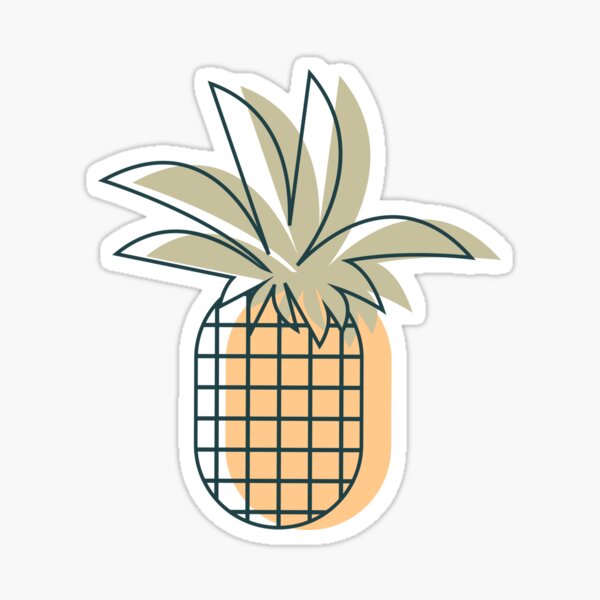 Repeating pineapples Sticker