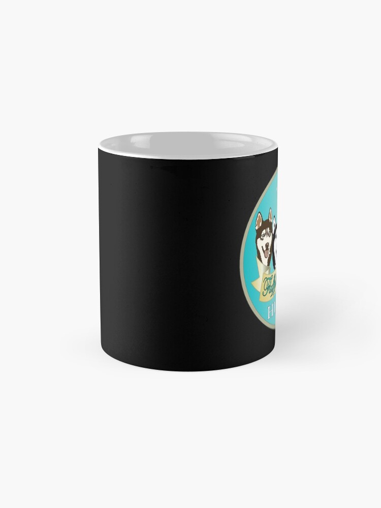 Alternate view of Fluffybutt Central Siberian Huskies Mug