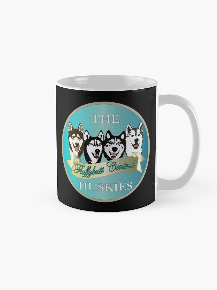 Alternate view of Fluffybutt Central Siberian Huskies Mug