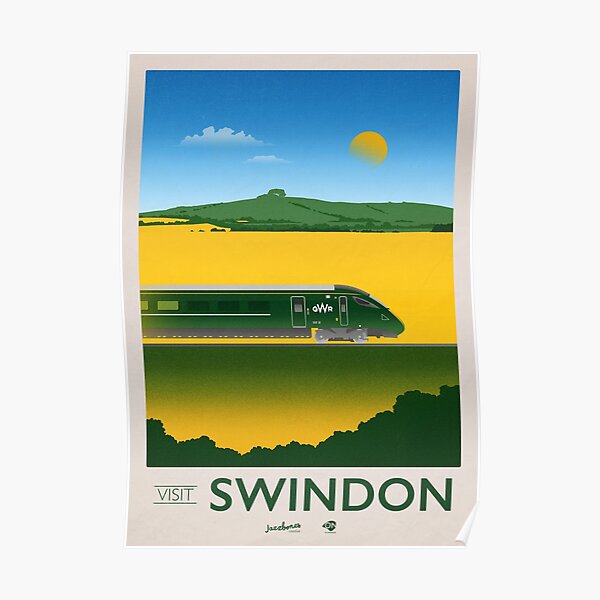 Visit Swindon - Travel Poster - Liddington Hill Poster